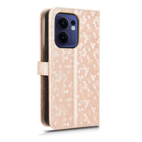 Чохол-книжка Honeycomb Dot для OPPO Reno13 F /Reno13 FS 4G/5G - золотий
