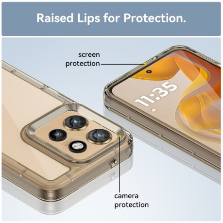Протиударний чохол Colorful Acrylic Series для Motorola Edge 50 Neo - сірий