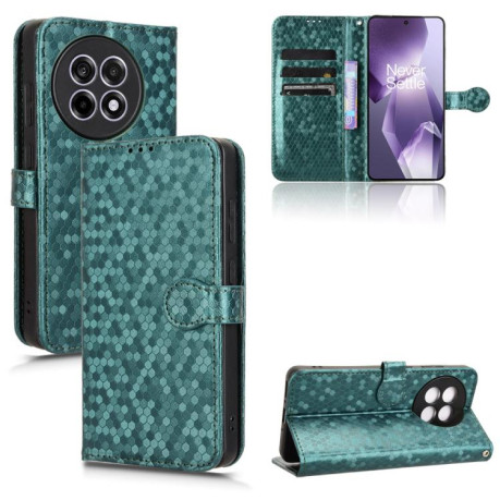 Чохол-книжка Honeycomb Dot для OnePlus 13R/Ace 5/Ace 5 Pro - зелений