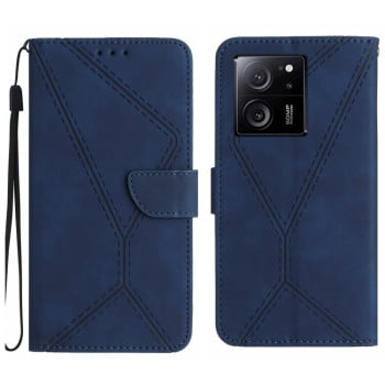 Чохол-книжка Stitching Embossed Leather для Xiaomi 13T / 13T Pro - синій
