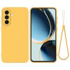 Силиконовый чехол Solid Color Liquid Silicone на Samsung Galaxy A17 4G - желтый