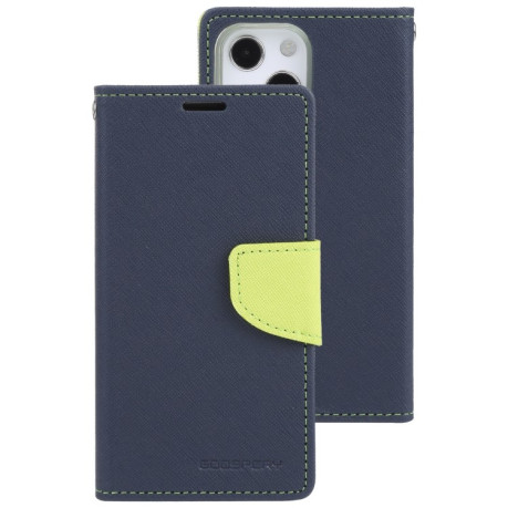 Чохол-книга Mercury Goospery Magnetic для iPhone 14 Plus - синій