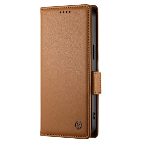 Чехол-книжка Side Buckle Magnetic Frosted Leather для Realme 13 Pro / 13 Pro+ Global - коричневый