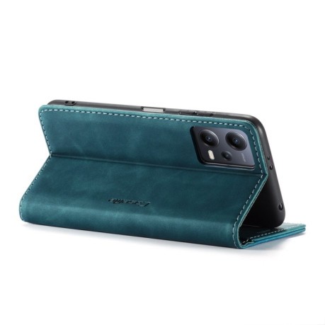 Кожаный чехол CaseMe-013 Multifunctional на Xiaomi Redmi Note 12 5G / Poco X5 - синий