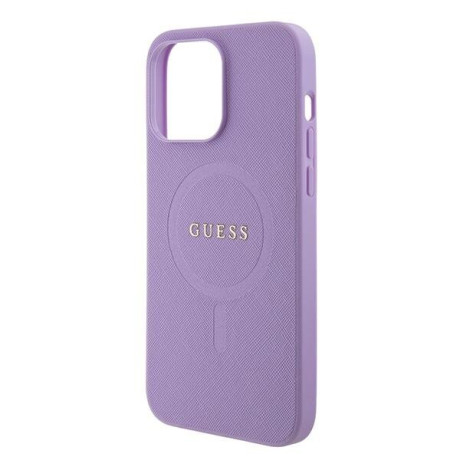 Оригінальний чохол Guess Saffiano MagSafe для iPhone 15 Pro Max - purple(GUHMP15XPSAHMCU)
