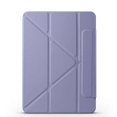 Чехол-книжка Fixed Buckle Magnetic Demation Leather для iPad Pro 13 2024 - фиолетовый