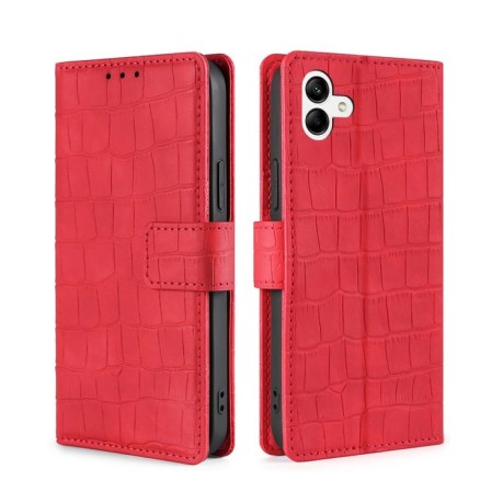 Чохол-книжка Skin Feel Crocodile Texture для Samsung Galaxy A04 - червоний