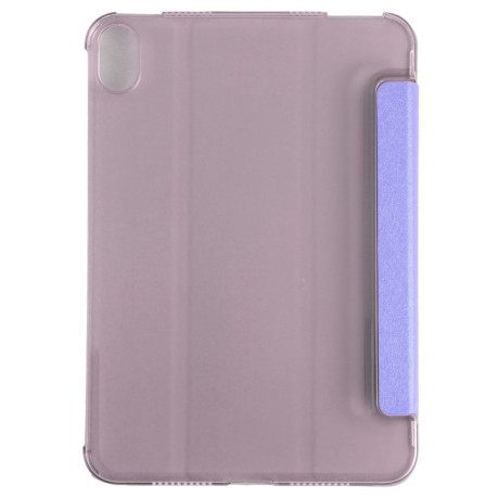 Чохол-книжка Silk Texture Three-fold на iPad mini 6 - фіолетовий