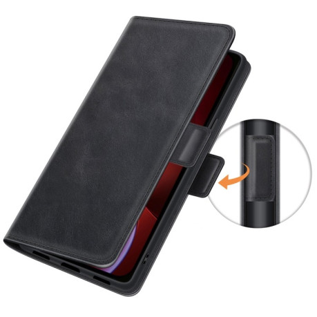 Чехол-книжка Dual-side Magnetic Buckle на iPhone 13 mini - черный