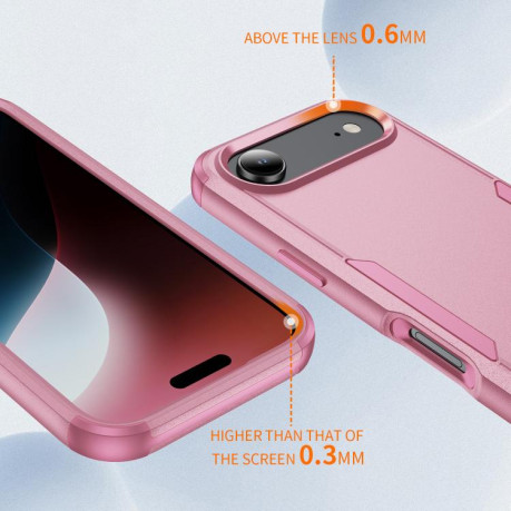 Противоударный чехол Commuter Shockproof TPU + PC для iPhone Air - розовый