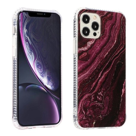 Противоударный чехол Sands Marble IMD Pattern для iPhone 14 Plus - фиолетовый