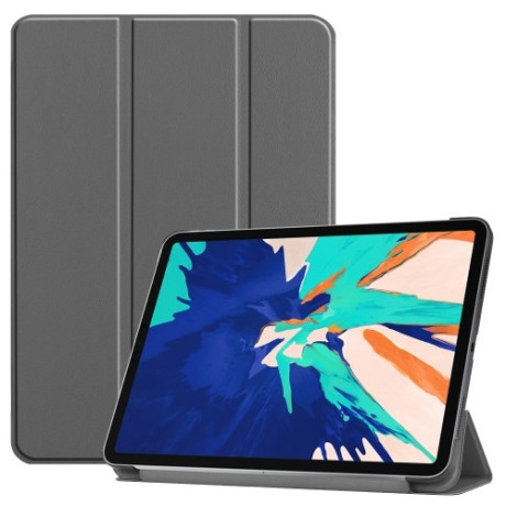 Чохол-книжка Custer Pattern на iPad Air 13(2024)/Pro 12.9 (2020)/(2021)/(2018) -сірий