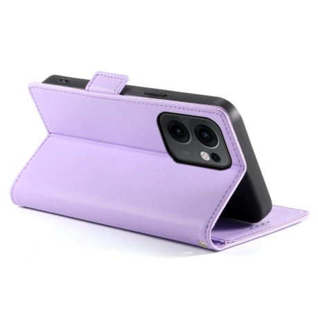 Чохол-книжка Side Buckle Magnetic Frosted Leather для OPPO Reno13 F /Reno13 FS 4G/5G - фіолетовий