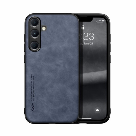 Противоударный чехол Skin Feel Magnetic для Samsung Galaxy S25 5G - синий