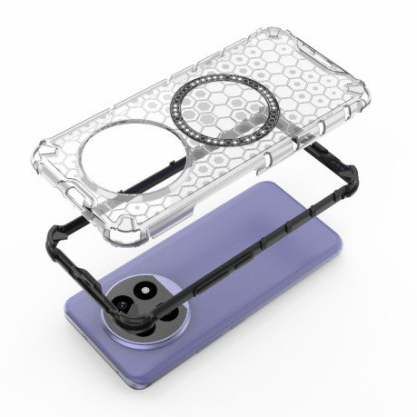 Протиударний чохол Honeycomb Magnetic Ring Shockproof на Realme 13 Pro 5G Global - зелений