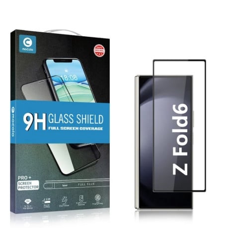 Защитное стекло mocolo 0,33mm 9H 3D Full Glue для Samsung Galaxy  Fold 6 - черное