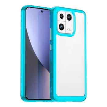 Протиударний чохол Colorful Acrylic Series із кольоровою силіконовою боковиною на Xiaomi 13 - синій