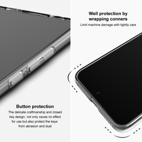 Противоударный чехол IMAK UX-10 Series для Samsung Galaxy A34 5G - прозрачный