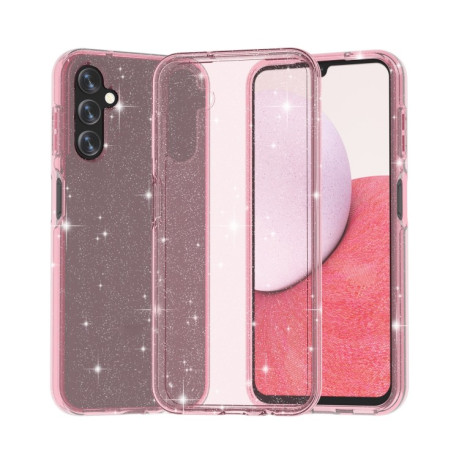 Протиударний чохол Terminator Style Glitter для Samsung Galaxy A14 5G - рожевий