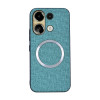 Противоударный чехол Double-sided Non-slip with Magsafe Magnetic для Xiaomi Redmi Note 13 4G - зеленый