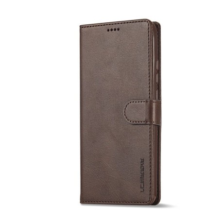 Чехол книжка LCIMEEKE Calf Texture на Xiaomi 14T Pro - кофейный