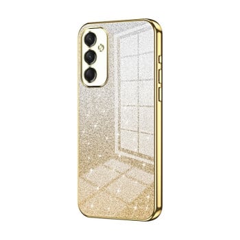 Ударозащитный чехол Gradient Glitter Powder Electroplated на Samsung Galaxy A16 5G - золотой