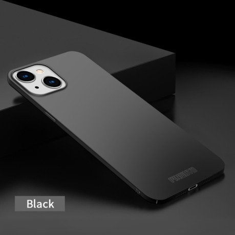 Ультратонкий чохол PINWUYO Micro-Frosted PC Ultra-thin Hard на iPhone 15 Plus - чорний