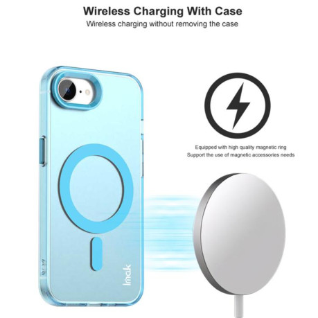 Противоударный чехол IMAK Candy Series Shockproof MagSafe для iPhone 16e - красный