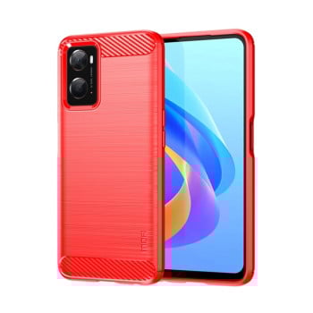 Противоударный чехол MOFI Gentleness Series для  Realme 9i/OPPO A76/A96  - красный