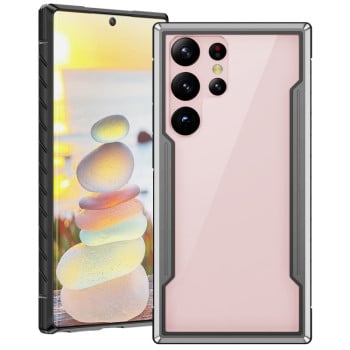 Протиударний чохол Defender Metal Clear для Samsung Galaxy S23+Plus 5G - темно-сірий