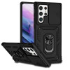 Протиударний чохол Sliding Camshield Card Samsung Galaxy S22 Ultra 5G - чорний