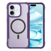 Чехол Skin Feel Frosted MagSafe Magnetic PC Hybrid TPU для iPhone 16 Plus - фиолетовый