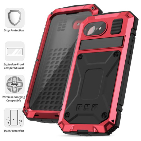 Противоударный чехол R-JUST Life Waterproof для  iPhone 16e - красный