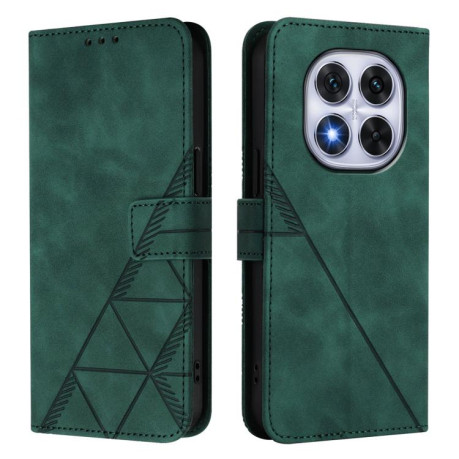 Чохол-книжка Crossbody 3D Embossed Flip Leather на Xiaomi Poco X7 - зелений