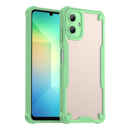 Противоударный чехол Armor Glaze PC Hybrid TPU для Samsung Galaxy A06 - зеленый