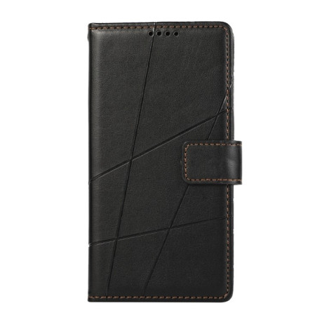 Чехол-книжка протиударний PU Genuine Leather Texture Embossed Line для Samsung Galaxy S24+ 5G - черный