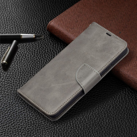 Чехол-книжка Retro Lambskin Texture для Samsung Galaxy A72 - серый