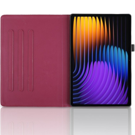 Чехол-книжка Tree Life Embossed Rotation Leather для Xiaomi Pad 7 / 7 Pro - красный