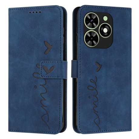 Чехол-книжка Retro Skin Feel Amile для Infinix Smart 8 - синий