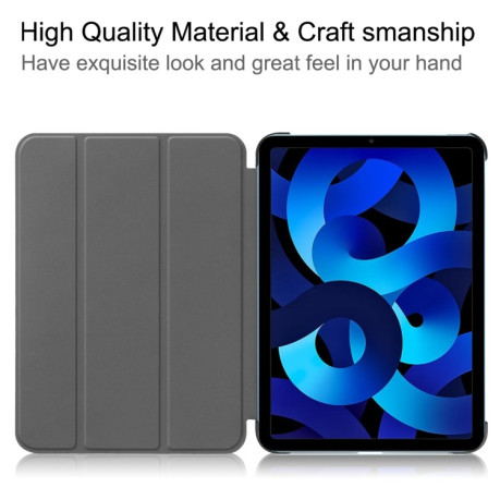 Чехол-книжка Solid Color Custer для iPad 10.9 2022 - синий