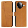 Чохол-книжка Stitching Calf Texture для Xiaomi Poco F7 Pro / F7 Ultra - жовтий