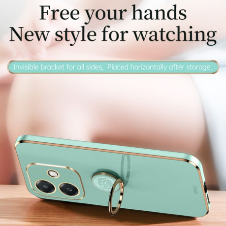 Противоударный чехол XINLI Straight Edge with Ring Holder для OPPO A3/A3x/A40m - черный