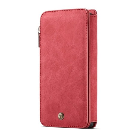 Кожаный чехол- кошелек CaseMe 007 Series Wallet Style Picture Frame со встроенным магнитом на Samsung Galaxy S10e - красный