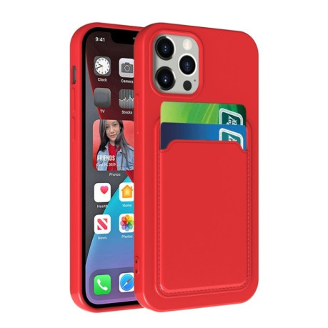 Протиударний чохол Card Slot Design для iPhone 14 Max - темно-зелений