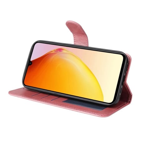 Чехол-книжка Classic Calf Texture Flip Leather для Vivo V25 5G / V25e 4G / X80 Lite - розовое золото
