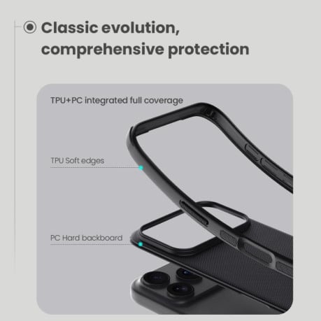 Чехол NILLKIN Frosted Shield Pro Magnetic с Magsafe на iPhone 17 Pro Max - черный