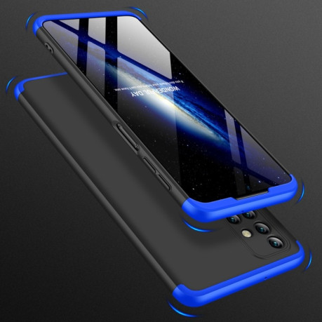 Противоударный чехол GKK Three Stage Splicing на Samsung Galaxy M31s - черно-синий