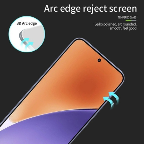 Защитное стекло PINWUYO 9H 3D Full Screen на Xiaomi 15 - черное