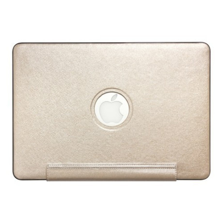 Нецарапающийся Чехол Silk Texture United PU Gold для Macbook Pro Retina 13.3