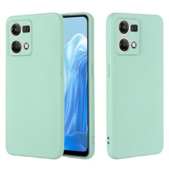Силиконовый чехол Solid Color Liquid Silicone на OPPO Reno 7 4G Global/F21 Pro 4G - зеленый
